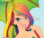 Гримирай принцесата на дъгата  Rainbow Princess Make Up