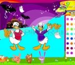 Патока Доналд Оцветяване  Funny Donald Halloween