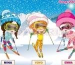 Три скиорки Three Snow Lovers