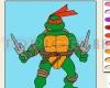 Костенурките Нинджа оцветяване Ninja turtles, Raphael coloring